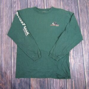 Mossy Oak Shirt Mens XL Long Sleeve Jerzees Camo Deer Outdoors Tee Hunting